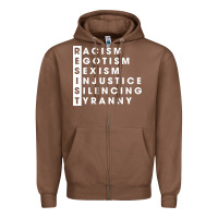 Chestnut resist   political resistance Zipper Hoodie - baoMotion