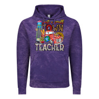 Cloud Purple Just a Small Town Teacher Vintage Hoodie - CowhideDigitalArt