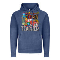 Vintage Denim Just a Small Town Teacher Vintage Hoodie - CowhideDigitalArt