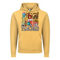 Vintage Mustard Just a Small Town Teacher Vintage Hoodie - CowhideDigitalArt