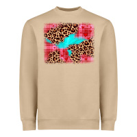 Mushroom valentine's day leopard background Heavyweight Sweatshirt - JahusDesignShop