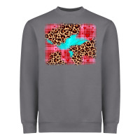 Valentine's Day Leopard Background Heavyweight Sweatshirt | Teevron