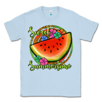 Dusty Blue sweet summertime watermelon Classic Tee - Jasminsmagicworld