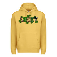 Antique Gold st patricks day lucky shamrock Premium Hoodie - RanaPortraitStore
