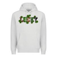 Dove Grey st patricks day lucky shamrock Premium Hoodie - RanaPortraitStore