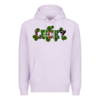 Lilac st patricks day lucky shamrock Premium Hoodie - RanaPortraitStore