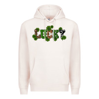 Pale Pink st patricks day lucky shamrock Premium Hoodie - RanaPortraitStore