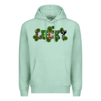 Seafoam st patricks day lucky shamrock Premium Hoodie - RanaPortraitStore