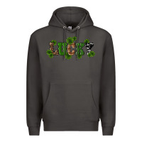 Smoke st patricks day lucky shamrock Premium Hoodie - RanaPortraitStore