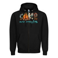 Black camp more worry less Zipper Hoodie - JahusDesignShop