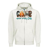 Oatmeal Heather camp more worry less Zipper Hoodie - JahusDesignShop