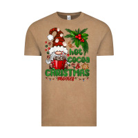 Vintage Coffee Hot Cocoa And Christmas Movie Vintage Tee - BundleAndBundleShop