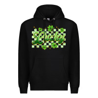 Black checkered lucky Premium Hoodie - Artiststas