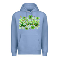 Colony Blue checkered lucky Premium Hoodie - Artiststas