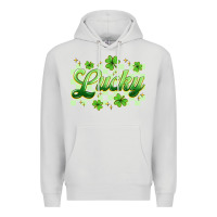 Dove Grey checkered lucky Premium Hoodie - Artiststas