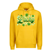 Lemon checkered lucky Premium Hoodie - Artiststas
