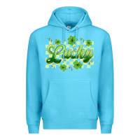 Ocean Blue checkered lucky Premium Hoodie - Artiststas