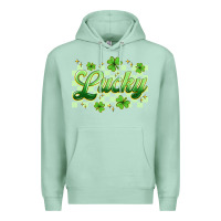 Seafoam checkered lucky Premium Hoodie - Artiststas