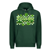 Sports Green checkered lucky Premium Hoodie - Artiststas