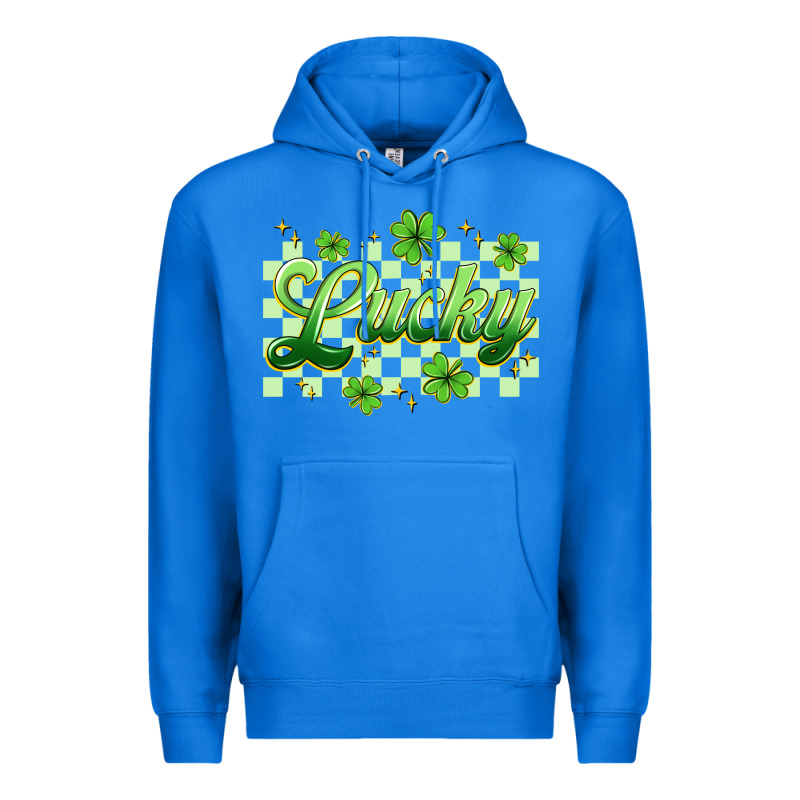 Checkered Lucky Premium Hoodie by Artiststas | Teevron