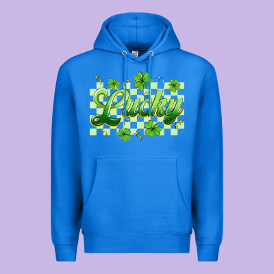 Checkered Lucky Premium Hoodie Designed By Artiststas