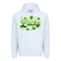White checkered lucky Premium Hoodie - Artiststas