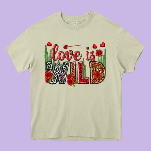 Love Is Wild Valentine's Day Heavy Core Tee Designed By Howdyjamesfarm