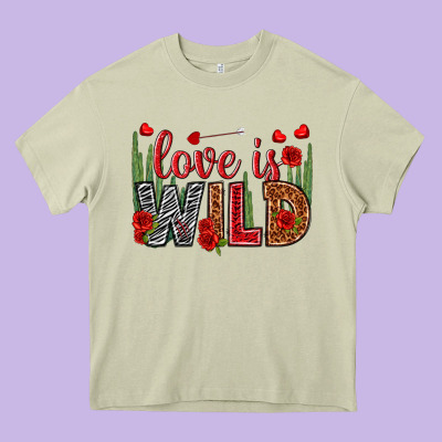 Love Is Wild Valentine's Day Heavy Core Tee Designed By Howdyjamesfarm