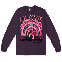 Plum heal cancer rainbow Long Sleeve Tee - LillyAllenDesigns