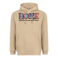 Home Of The Because Of The Brave Heavyweight Hoodie | Teevron