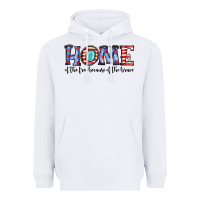 White home of the because of the brave Heavyweight Hoodie - JahusDesignShop