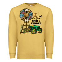 Antique Gold So God Made a Farmer Premium Sweatshirt - JahusDesignShop
