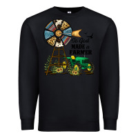 Black So God Made a Farmer Premium Sweatshirt - JahusDesignShop
