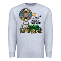 Heather Grey So God Made a Farmer Premium Sweatshirt - JahusDesignShop