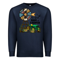 Navy So God Made a Farmer Premium Sweatshirt - JahusDesignShop
