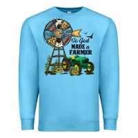 Ocean Blue So God Made a Farmer Premium Sweatshirt - JahusDesignShop