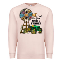 Pale Pink So God Made a Farmer Premium Sweatshirt - JahusDesignShop