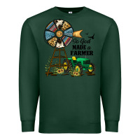 Sports Green So God Made a Farmer Premium Sweatshirt - JahusDesignShop