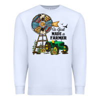 White So God Made a Farmer Premium Sweatshirt - JahusDesignShop