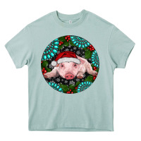 Arona Baby Pig Christmas Heavy Core Tee - RanaPortraitStore