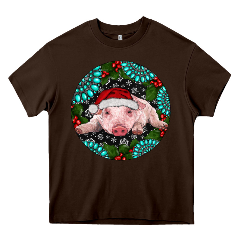 Baby Pig Christmas Heavy Core Tee by RanaPortraitStore | Teevron
