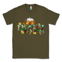 Army Green Lucky beers St. Patrick's Day Classic Tee - CowGirlArtShop