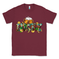 Burgundy Lucky beers St. Patrick's Day Classic Tee - CowGirlArtShop