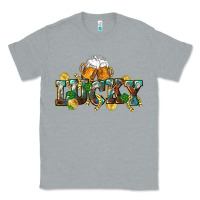 Heather Grey Lucky beers St. Patrick's Day Classic Tee - CowGirlArtShop
