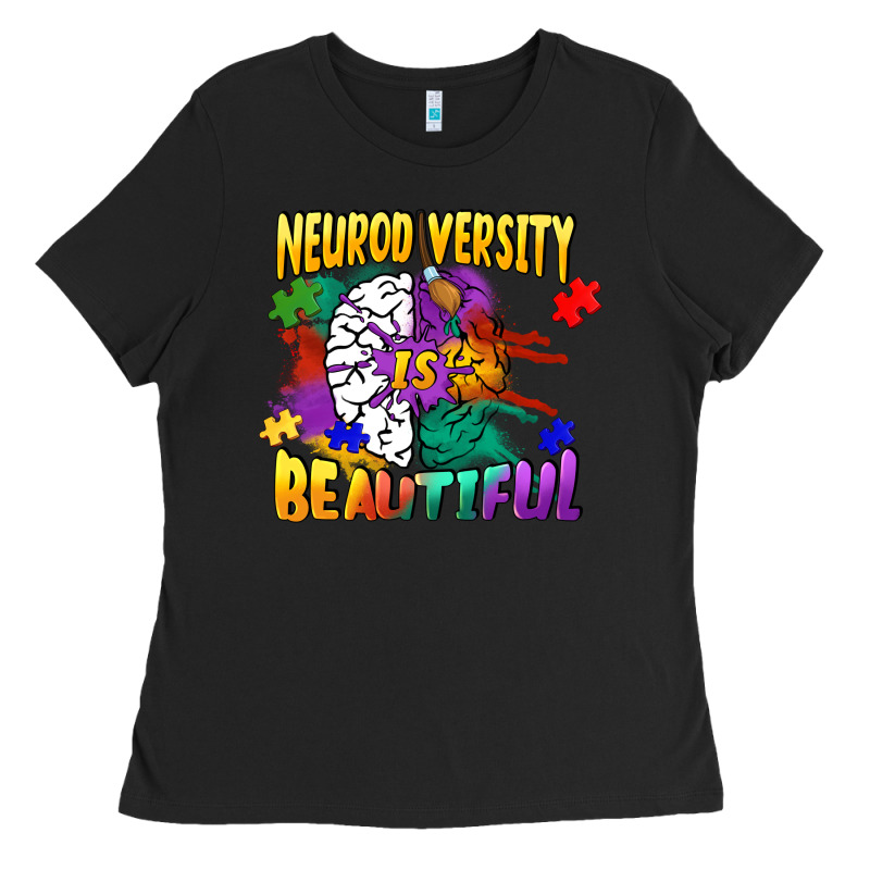 Neurodiversity Is Beautiful Ladies Tee by FaDigitalArtStudio | Teevron
