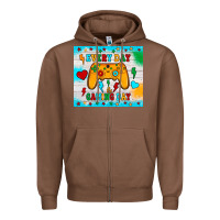 Chestnut every day is gaming day Zipper Hoodie - JahusDesignShop