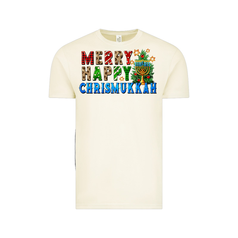 Merry Happy Chrismukkah Vintage Tee by FaDigitalArtStudio | Teevron