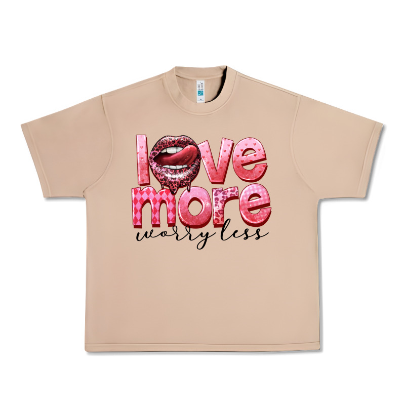 Love More Worry Less Urban Heavy Tee by FaDigitalArtStudio | Teevron
