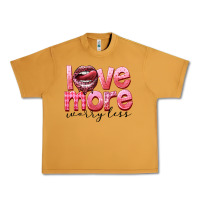 Peanut Butter love more worry less Urban Heavy Tee - FaDigitalArtStudio