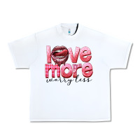 White love more worry less Urban Heavy Tee - FaDigitalArtStudio